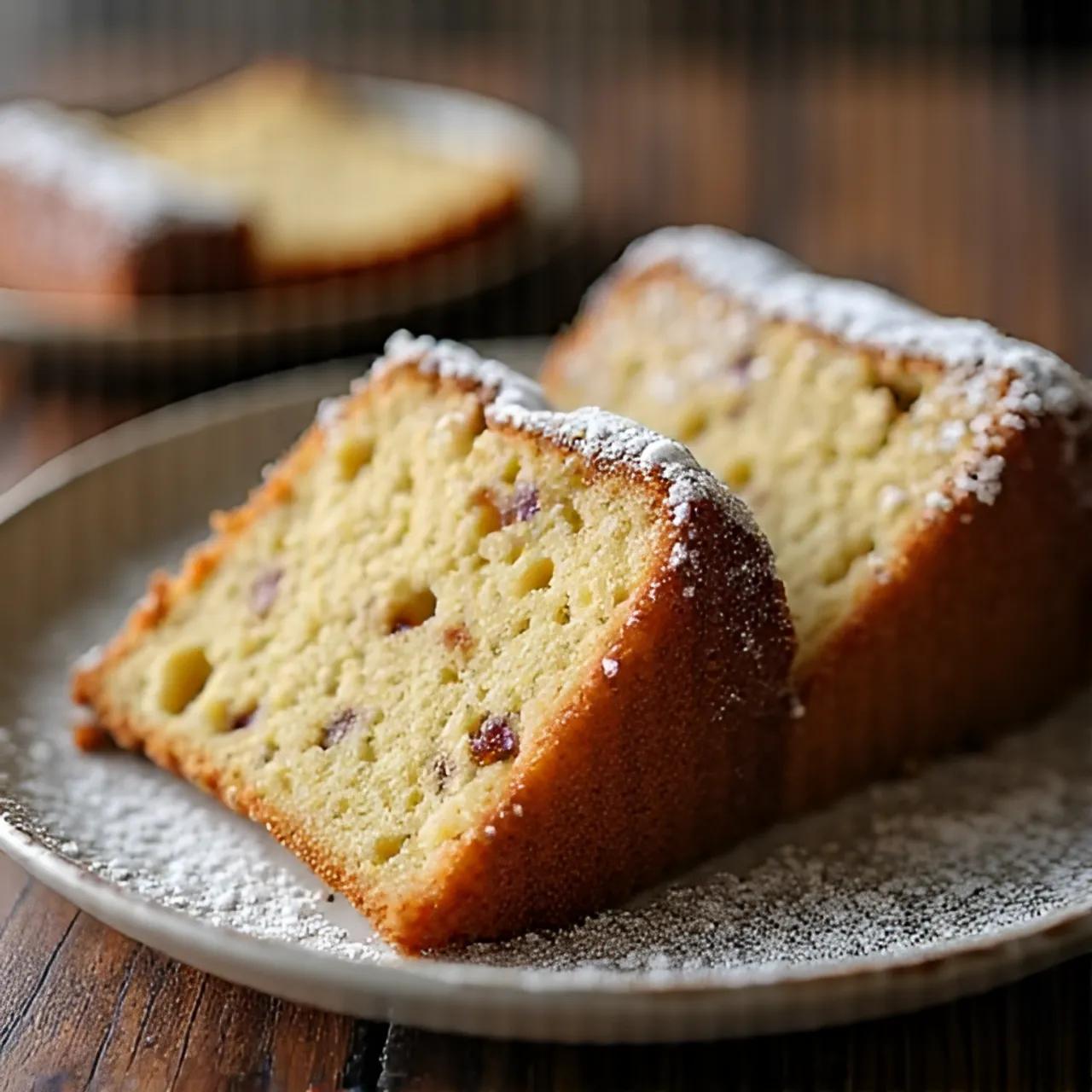 sliced cake on plate